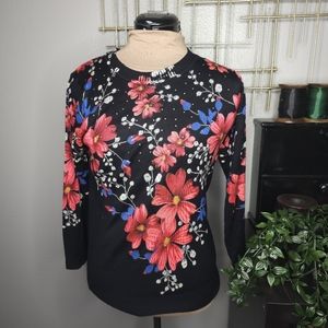 Floral sweater
